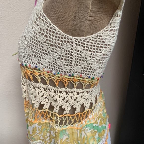 Free People Boho Crochet Top/Vest-Unique! - Picture 8 of 10